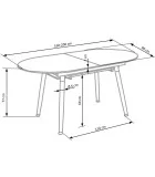 FOLDING TABLE CAMBELL, TABLE TOP - NATURAL WOOD, LEGS - BLACK order